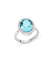 Anello Miluna Donna in Argento Acquamarina LID3465M12 - LID3465M12
